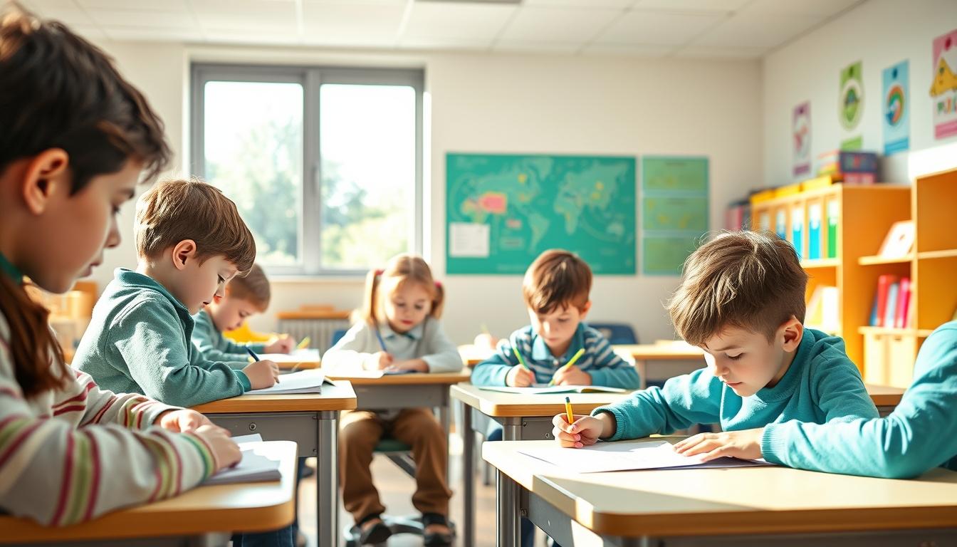 Student preparing for exams with study materials