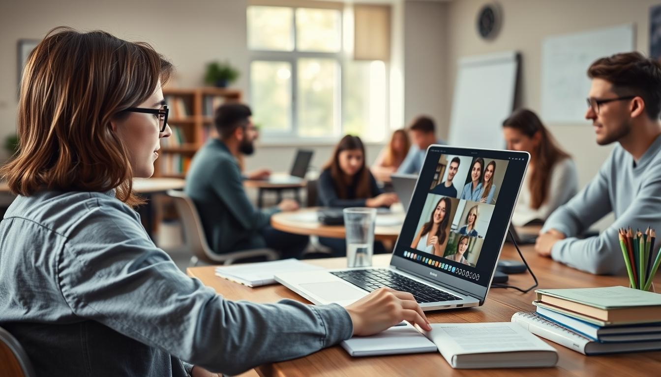 Student developing practical and academic skills