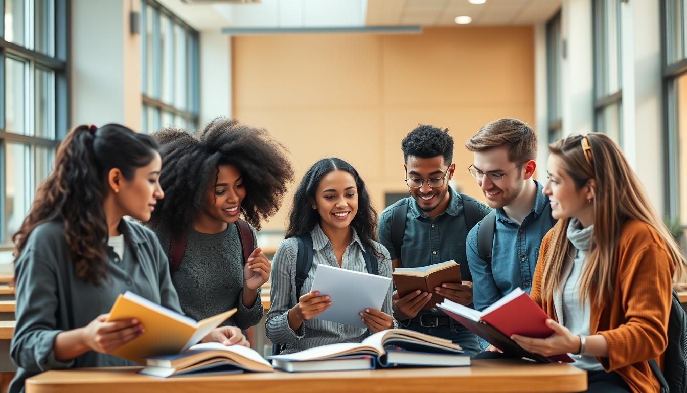 Modern university campus for students